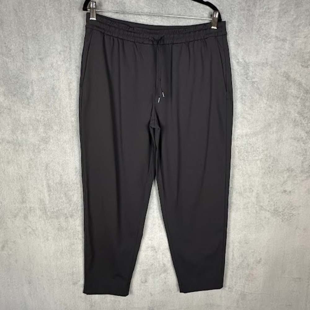 Lululemon Pants Womens Large Black Tapered Mid Rise 7/8 Luxtreme Comfort Stretch